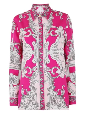 Versace Baroque Pattern Long Sleeved Shirt