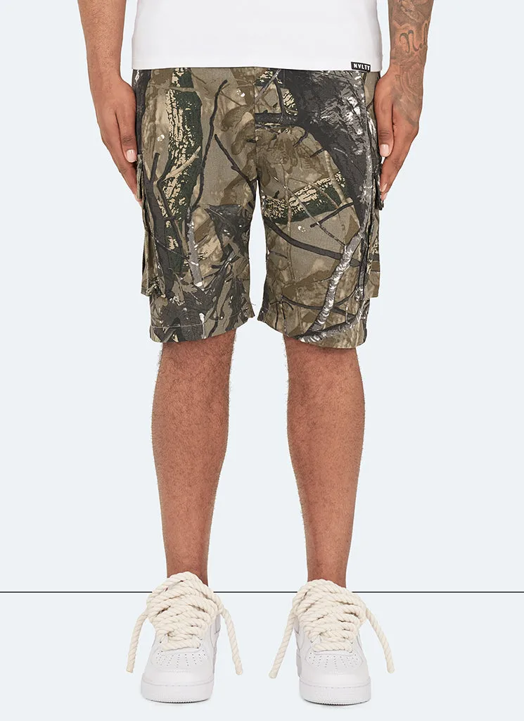 Vintage Cargo Shorts - Tree Camo