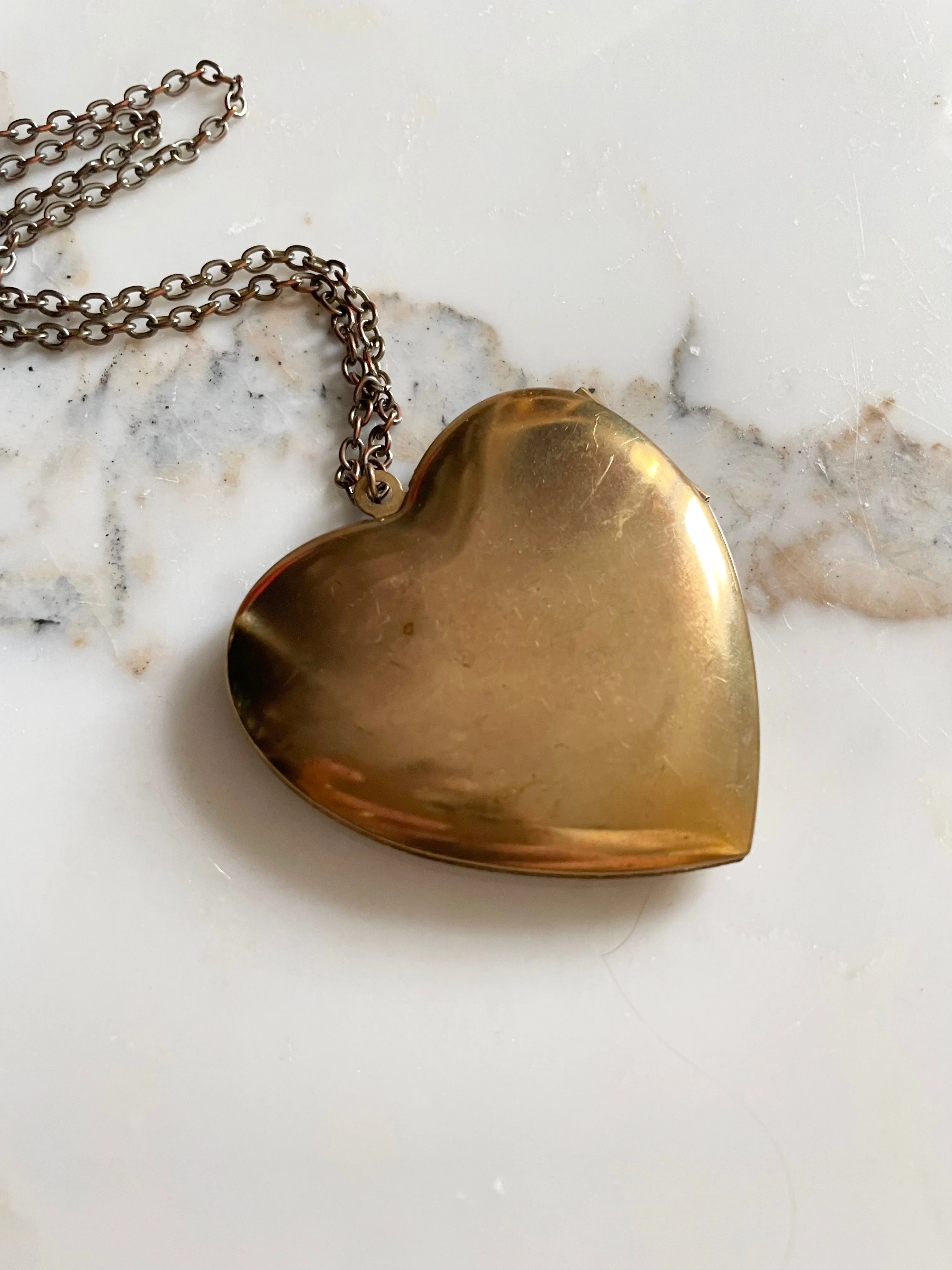 Vintage Engraved Heart Locket