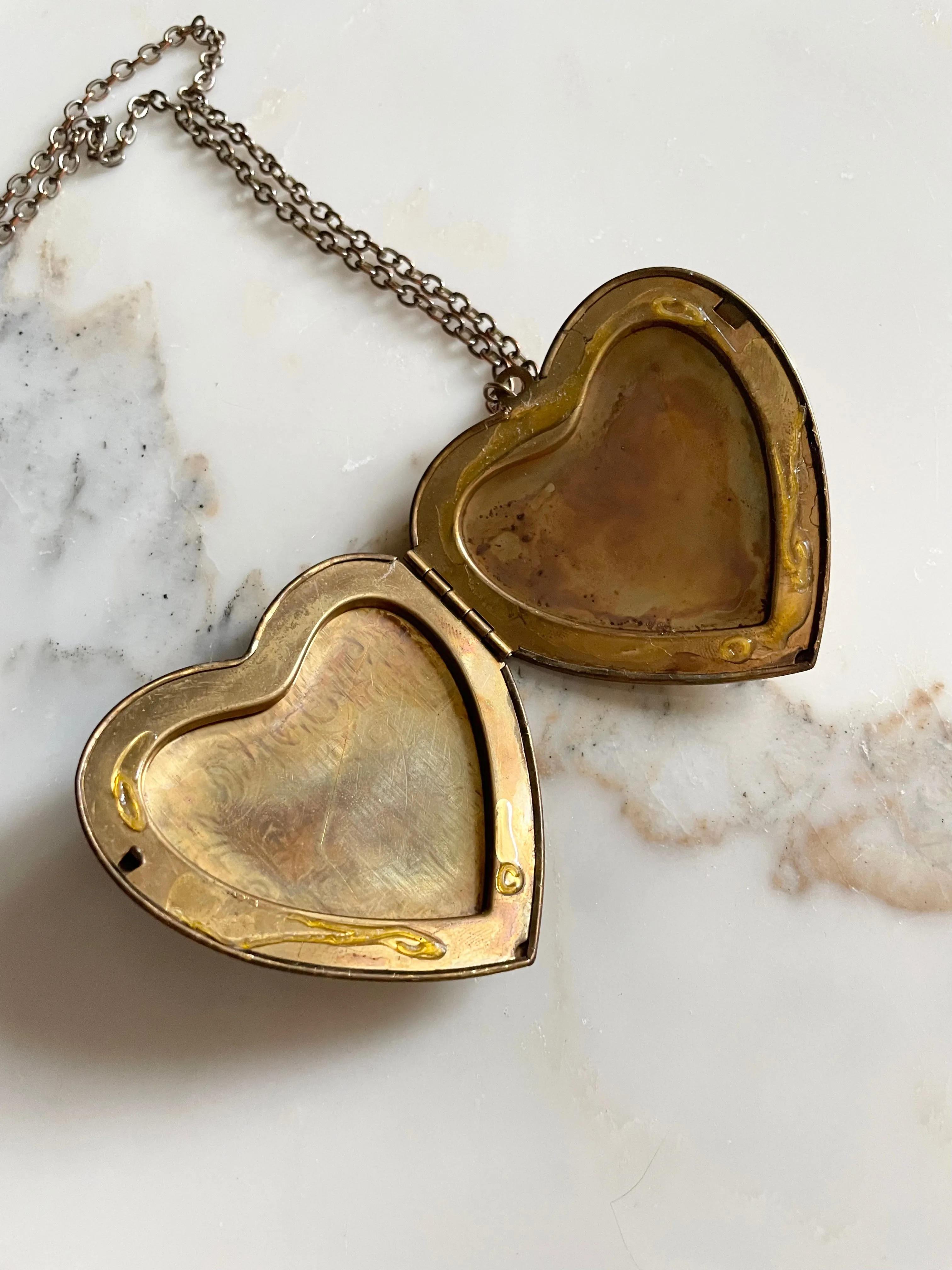 Vintage Engraved Heart Locket