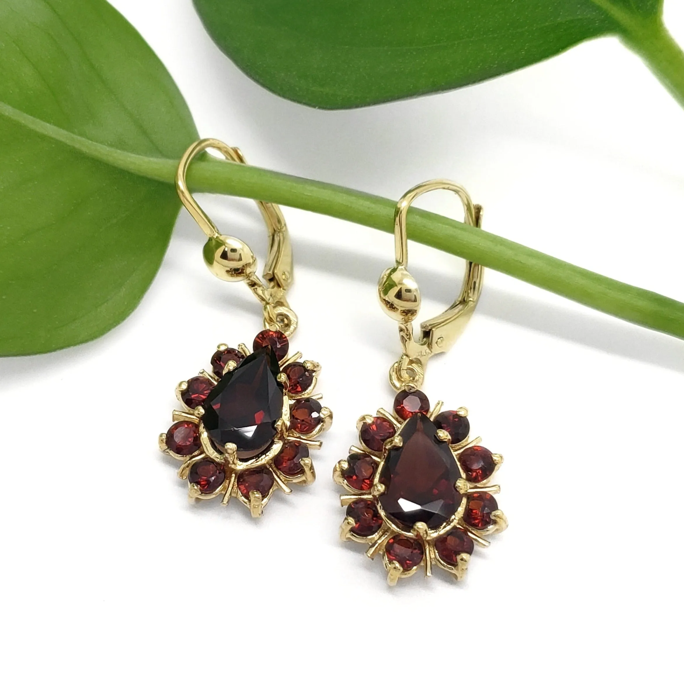 Vintage Garnet Earrings