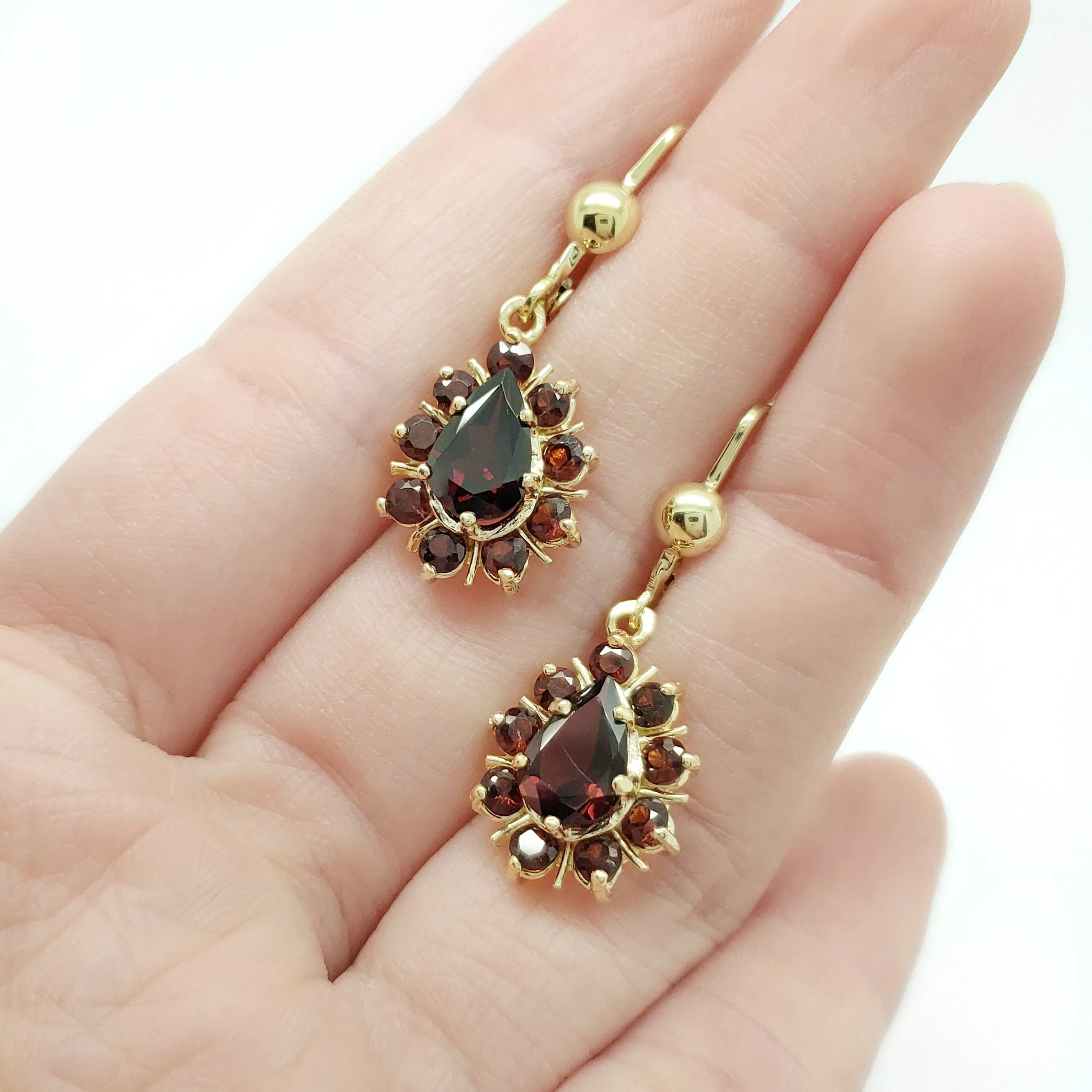 Vintage Garnet Earrings