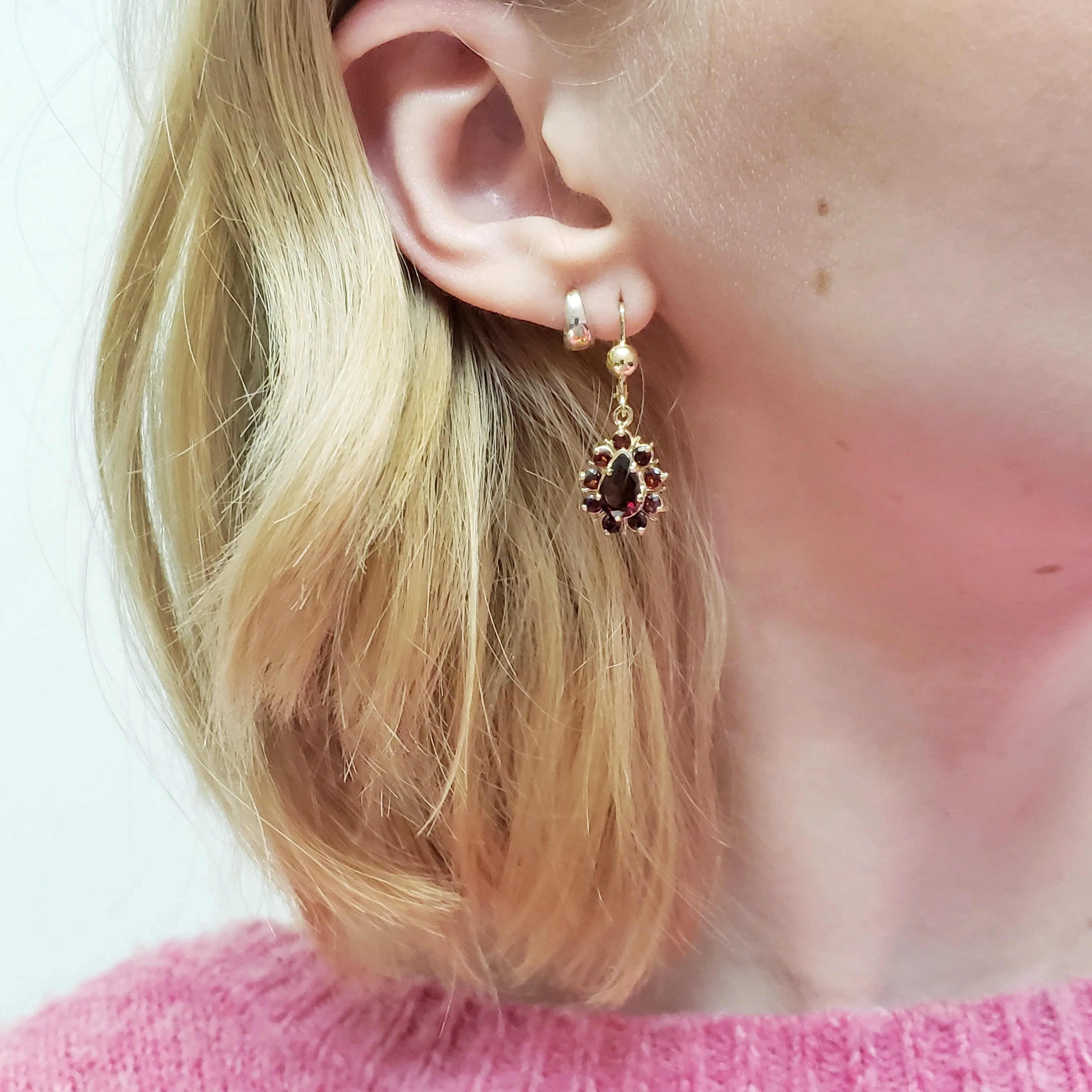 Vintage Garnet Earrings