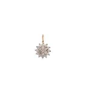 Vintage Icey Flower Charm