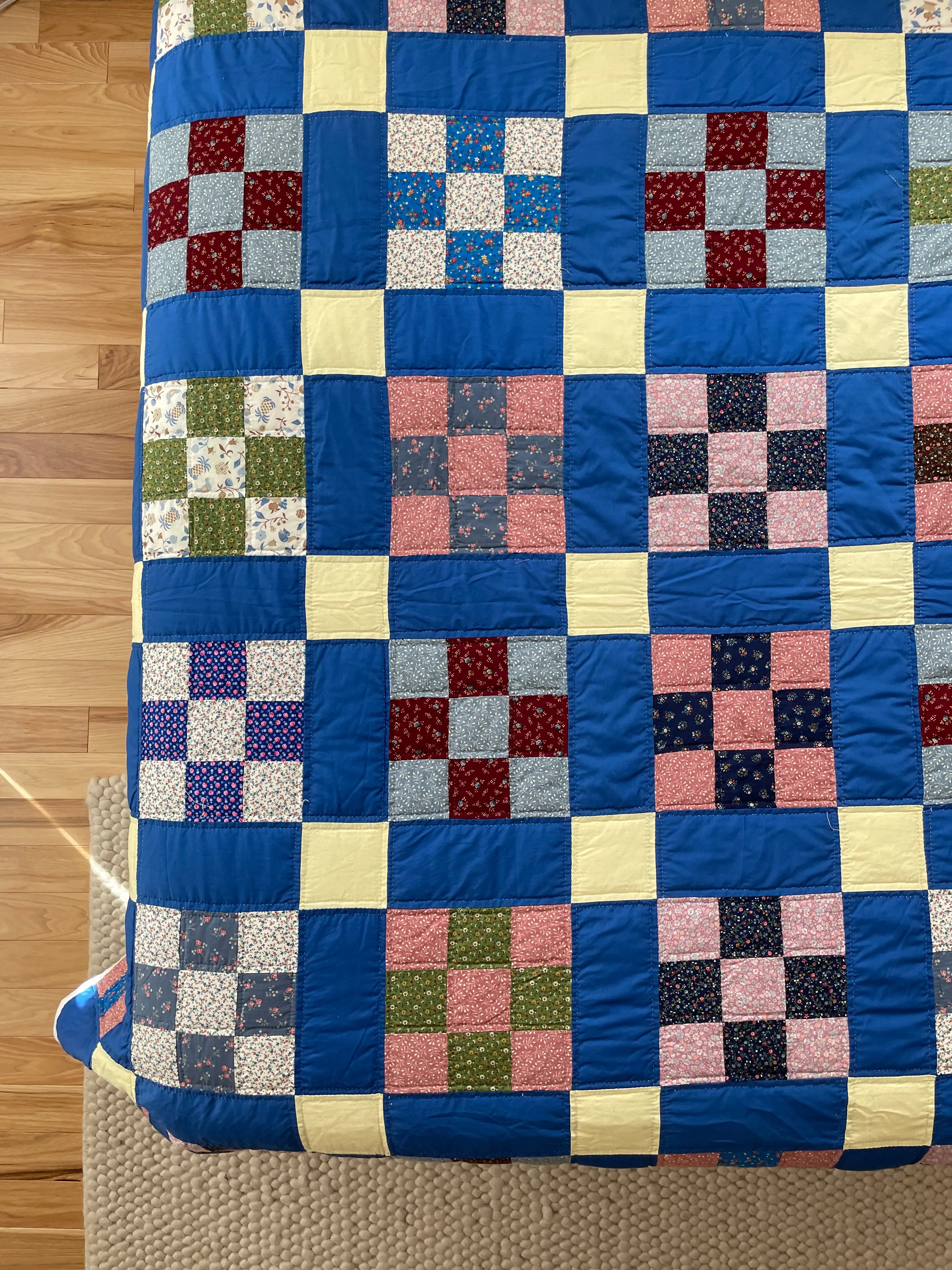 Vintage Nine Patch Quilt