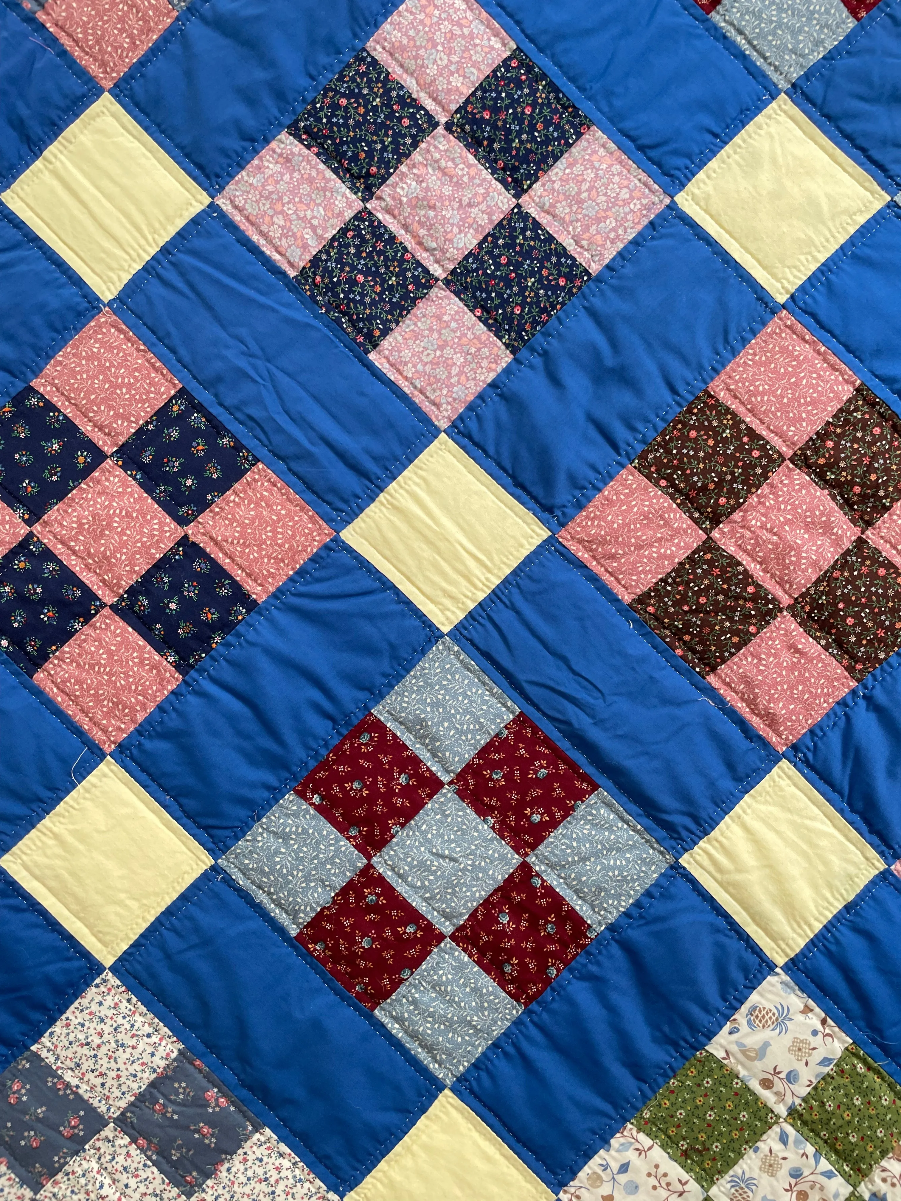 Vintage Nine Patch Quilt