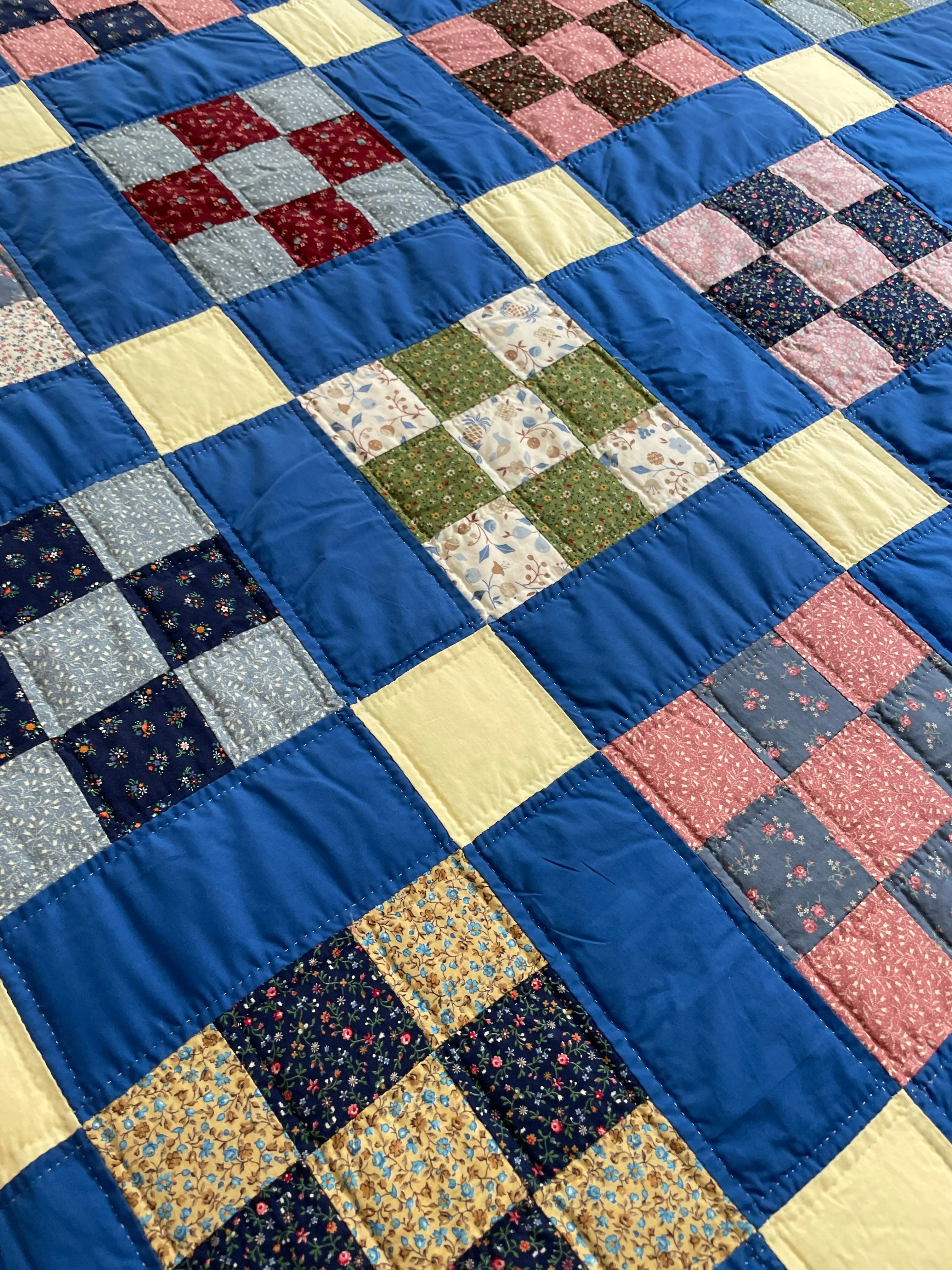 Vintage Nine Patch Quilt