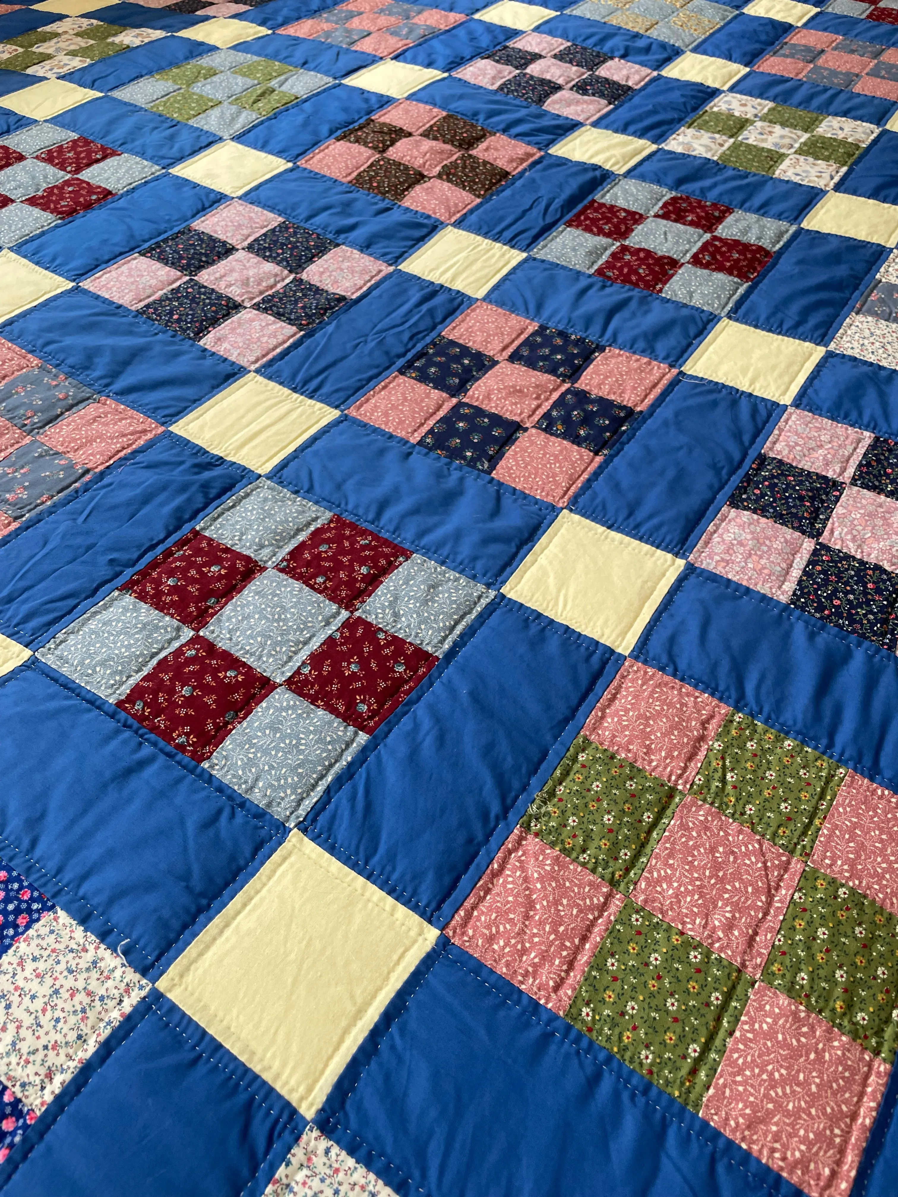 Vintage Nine Patch Quilt