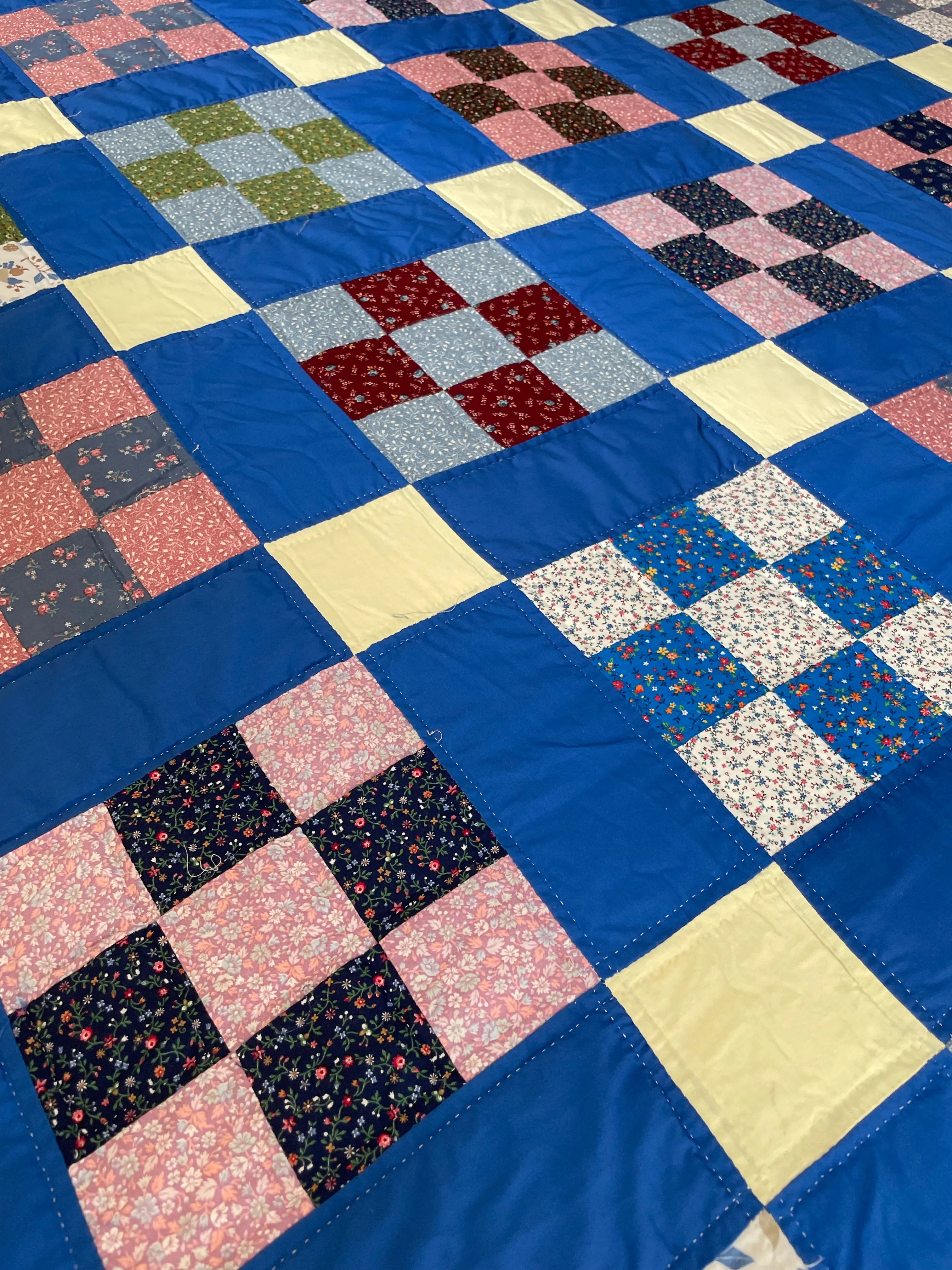 Vintage Nine Patch Quilt