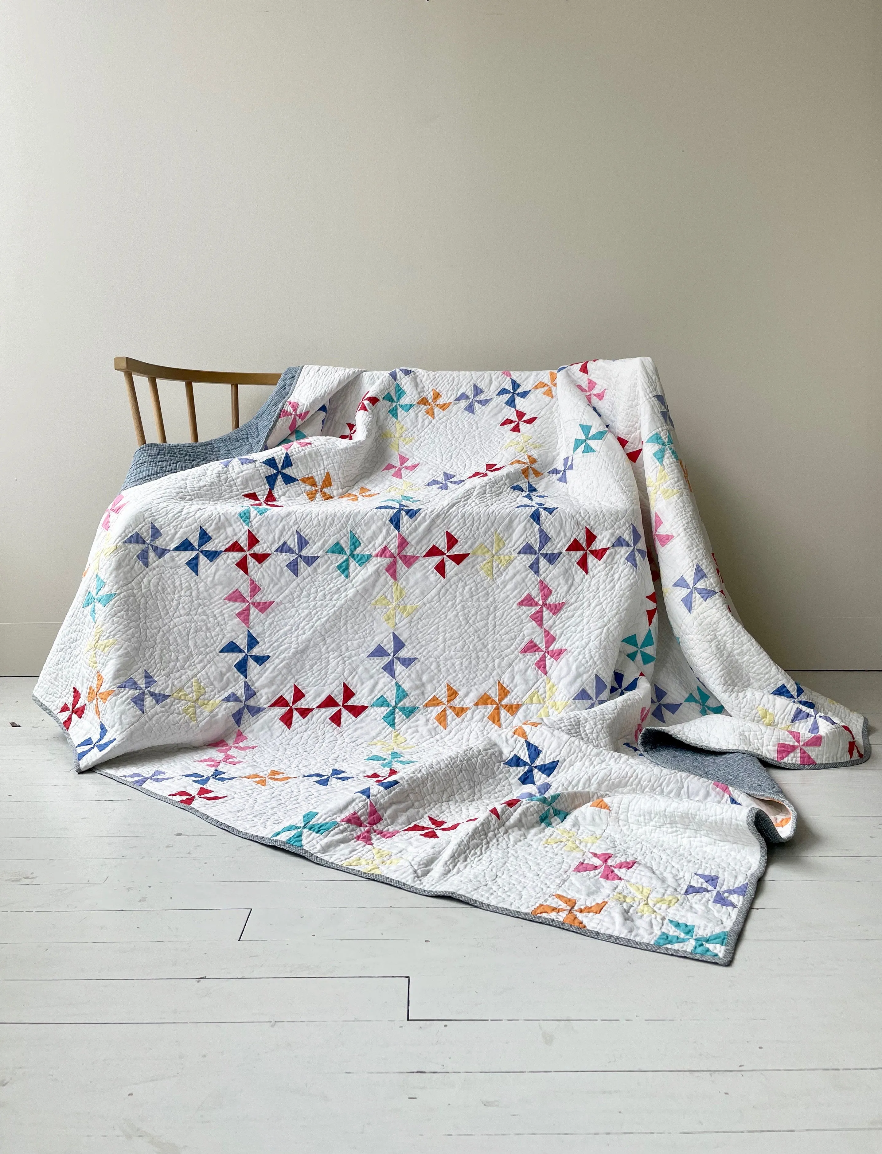 Vintage Pinwheel Whimsy Quilt