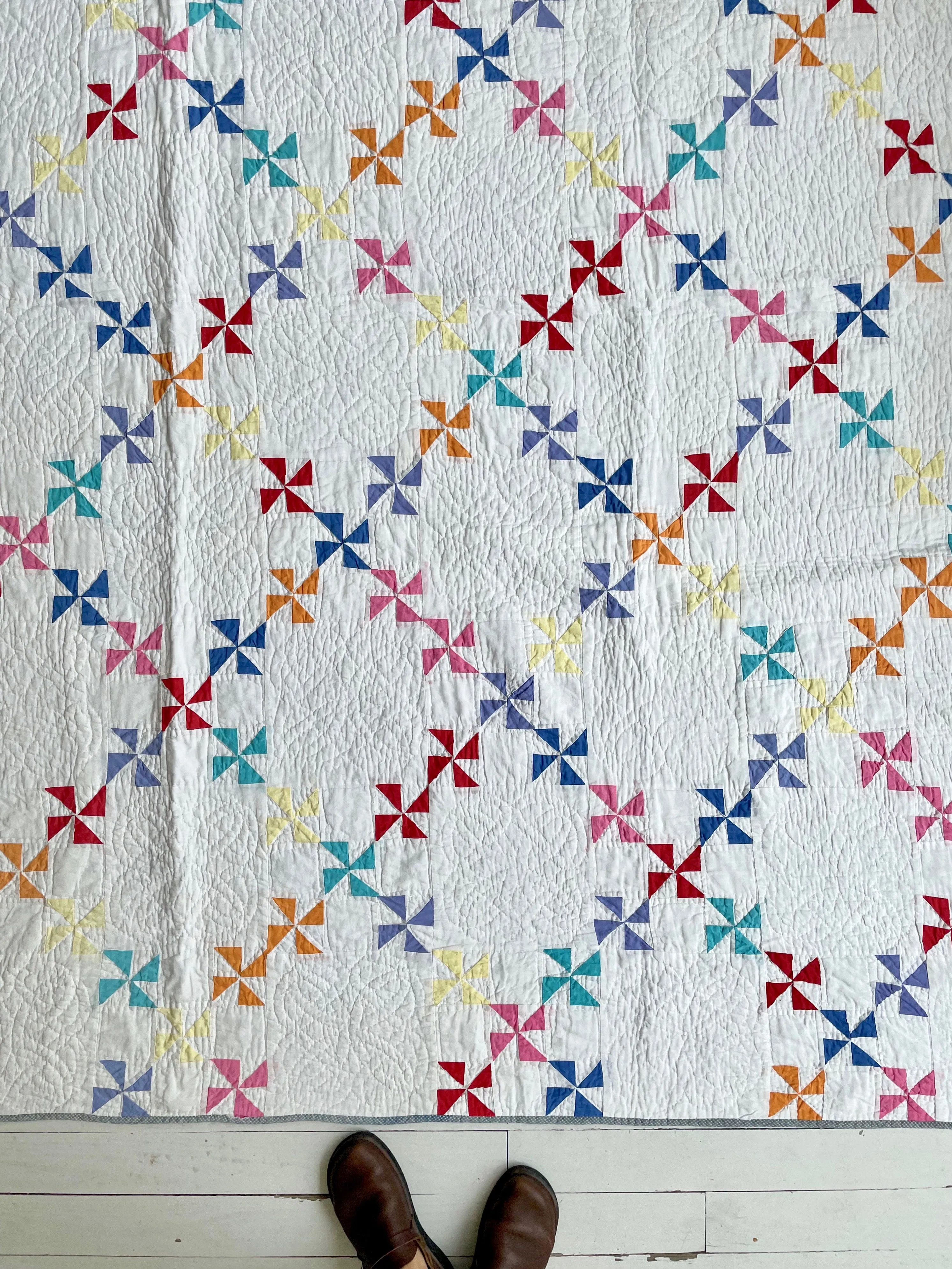 Vintage Pinwheel Whimsy Quilt