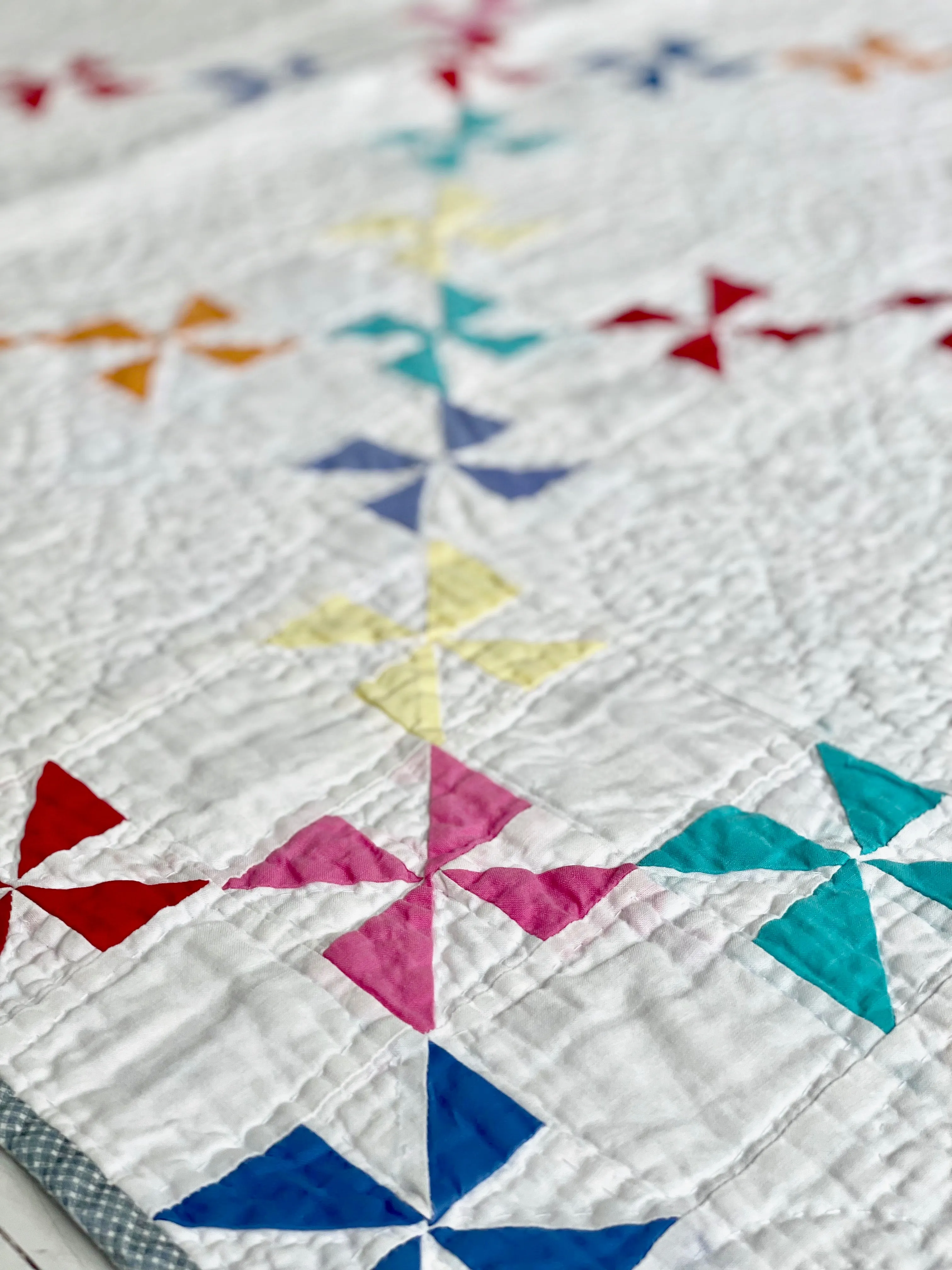 Vintage Pinwheel Whimsy Quilt