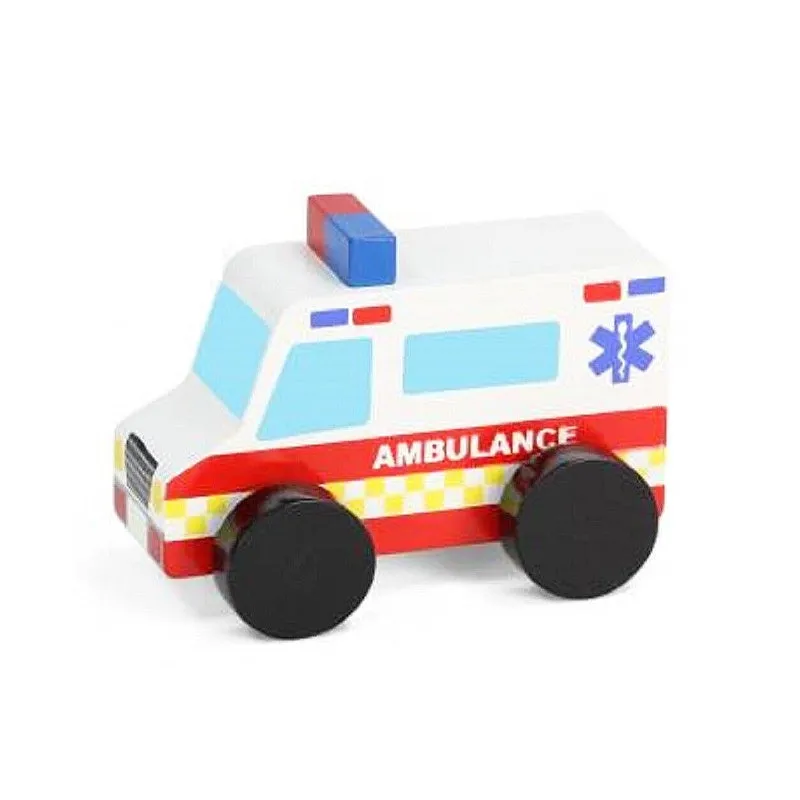 Wooden Emergency Services - Toy - Ambulance