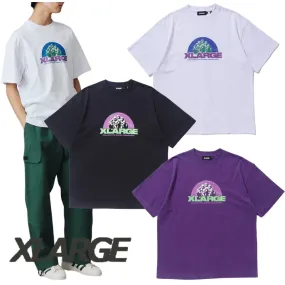 X-Large  |Unisex Street Style U-Neck Plain Cotton Short Sleeves