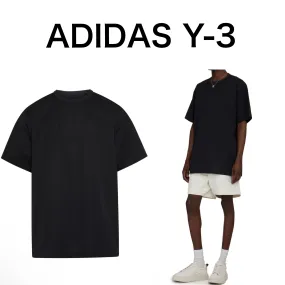 Y-3  |Crew Neck Collaboration Cotton Short Sleeves Designers